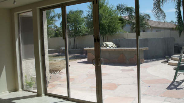 enclose your patio with sliding glass doors