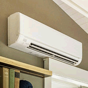 Indoor air handler for a Mini-Split air conditioning