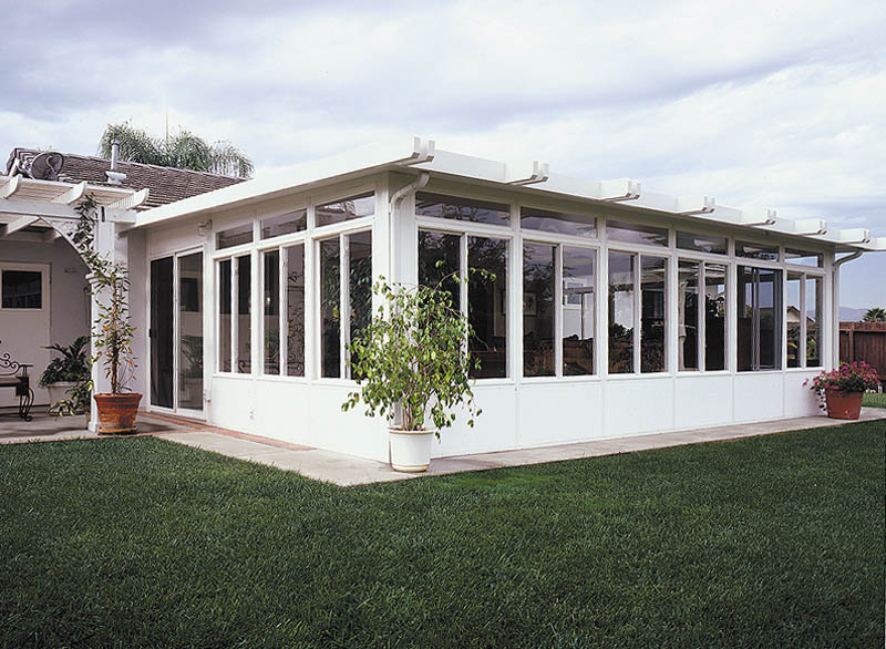 As engineered this sunroom is attached to an existing patio concrete floor